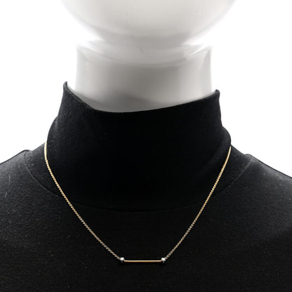 Marco Bicego 18K Yellow White Gold Diamond Bi49 Bar Station Nekclace 2 of 4