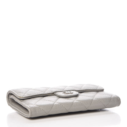 Chanel Caviar Quilted Small Flap Wallet Grey 4 of 8