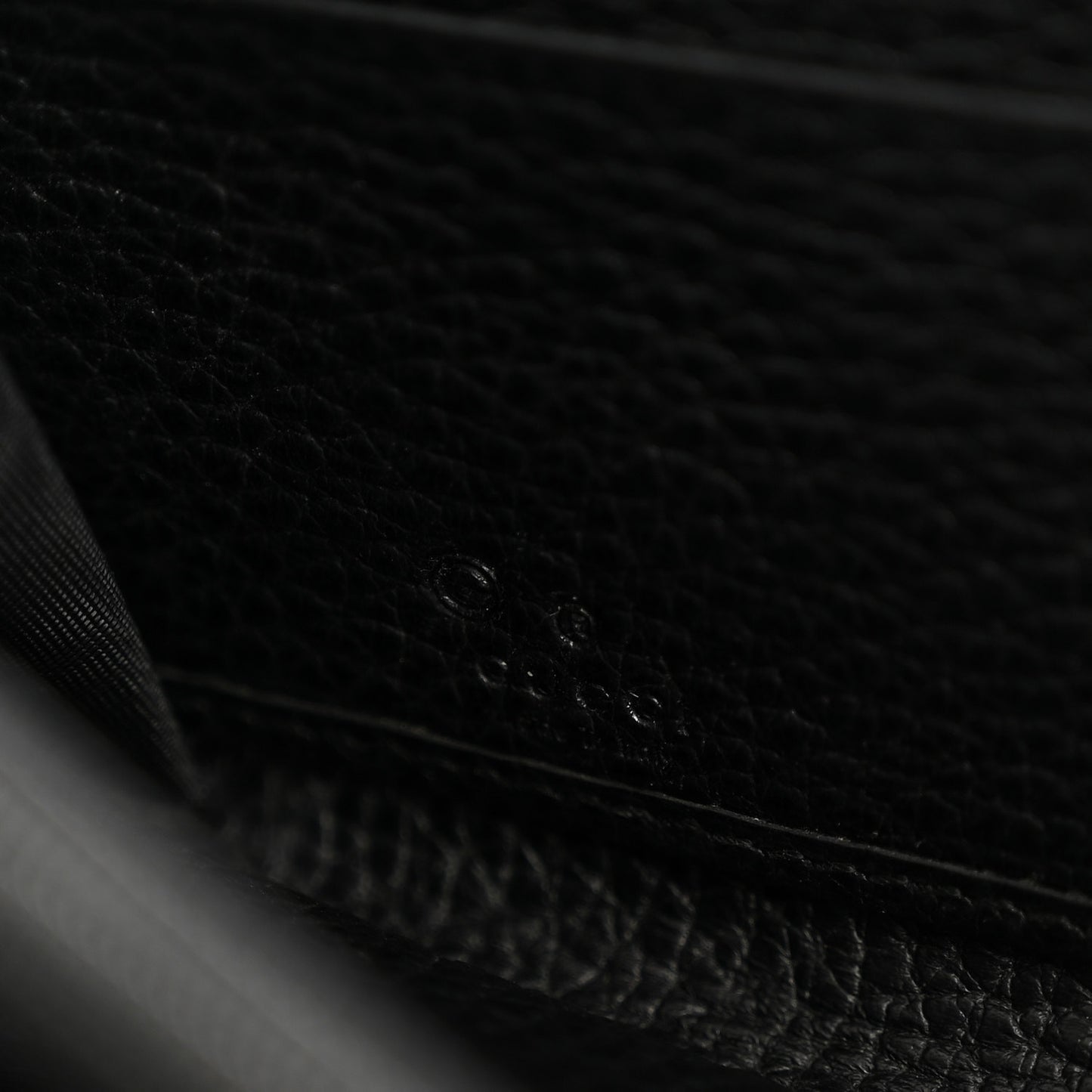 Dollar Calfskin GG Zip Around Wallet Black