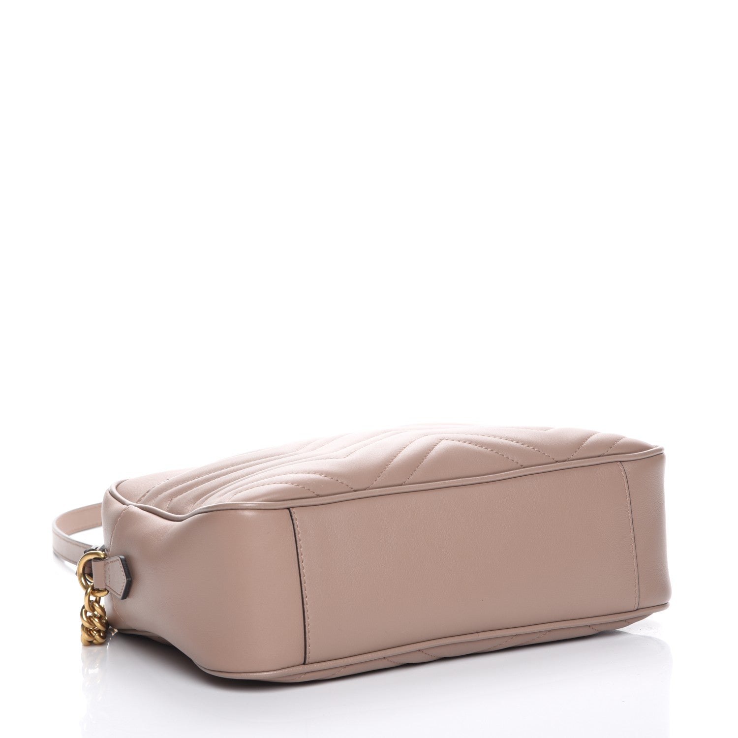 Gucci Calfskin Matelasse Medium GG Marmont Chain Shoulder Bag Porcelain Rose 4 of 7
