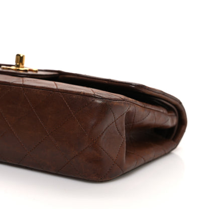 Chanel Lambskin Quilted Small Double Flap Brown 11 of 13