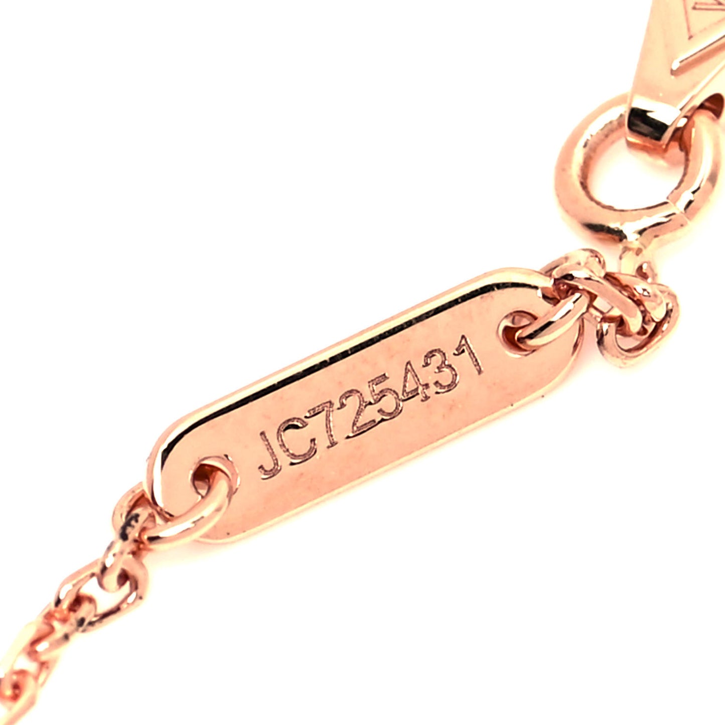 18K Rose Gold Carnelian Sweet Alhambra Bracelet