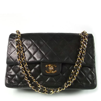 Chanel Lambskin Medium Double Flap Black 1 of 9