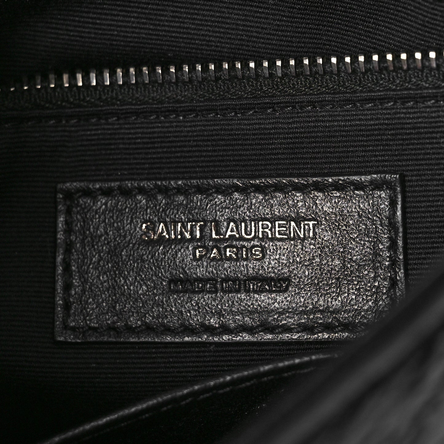 Crinkled Calfskin Matelasse Monogram Niki Chain Wallet Black