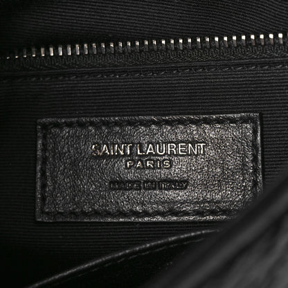Saint Laurent Crinkled Calfskin Matelasse Monogram Niki Chain Wallet Black 6 of 9