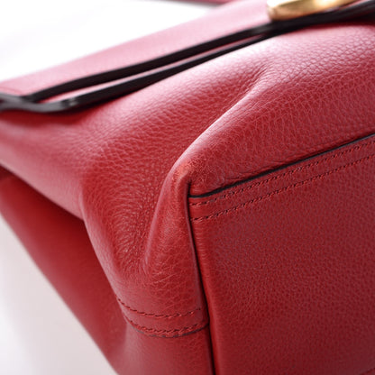 Gucci Cellarius Calfskin GG Marmont Shoulder Bag Vulcanic Red 8 of 11