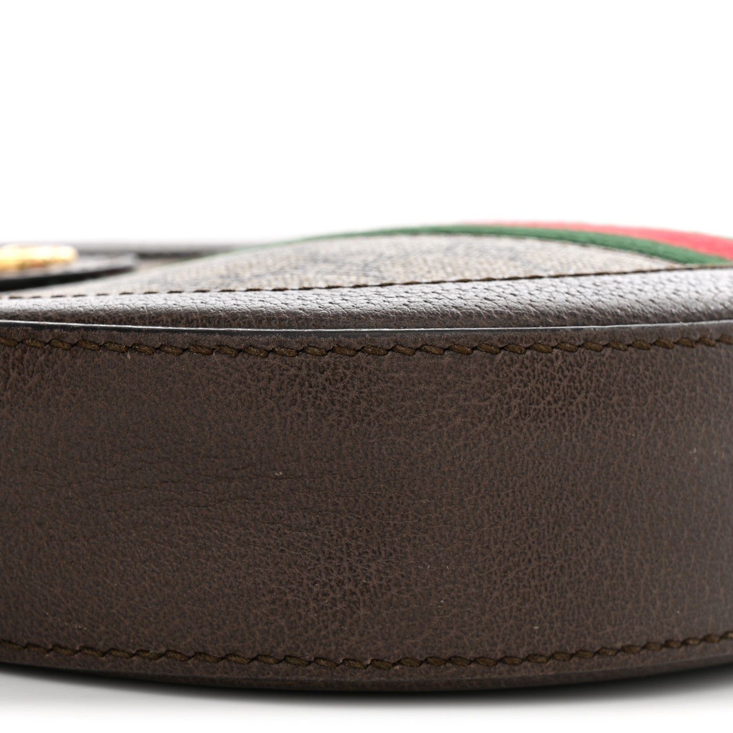 Gucci GG Supreme Monogram Web Mini Ophidia Round Shoulder Bag Brown 8 of 13