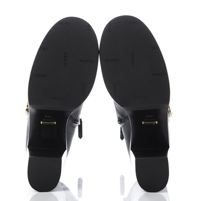 Gucci Austin Calfskin Interlocking G Ankle Boots 39.5 Black 6 of 9