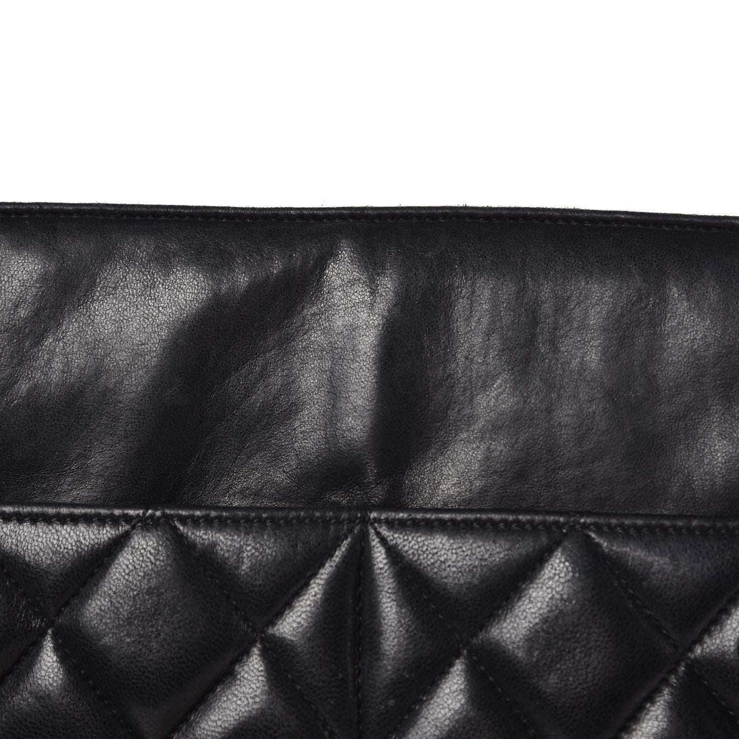 Lambskin Quilted Shoulder Bag Black