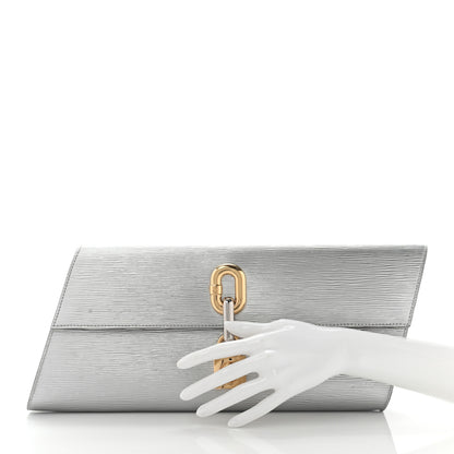 Louis Vuitton Epi Blade Clutch Silver 2 of 10