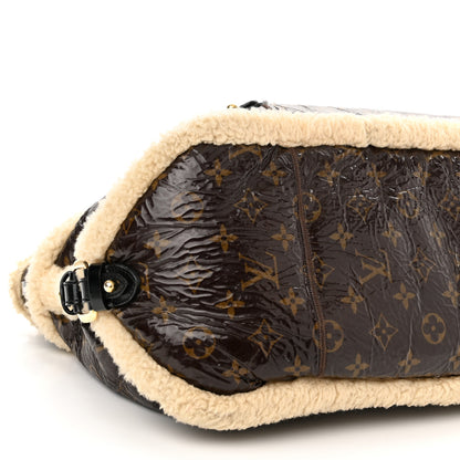 Louis Vuitton Patent Monogram Shearling Sac Thunder 9 of 11