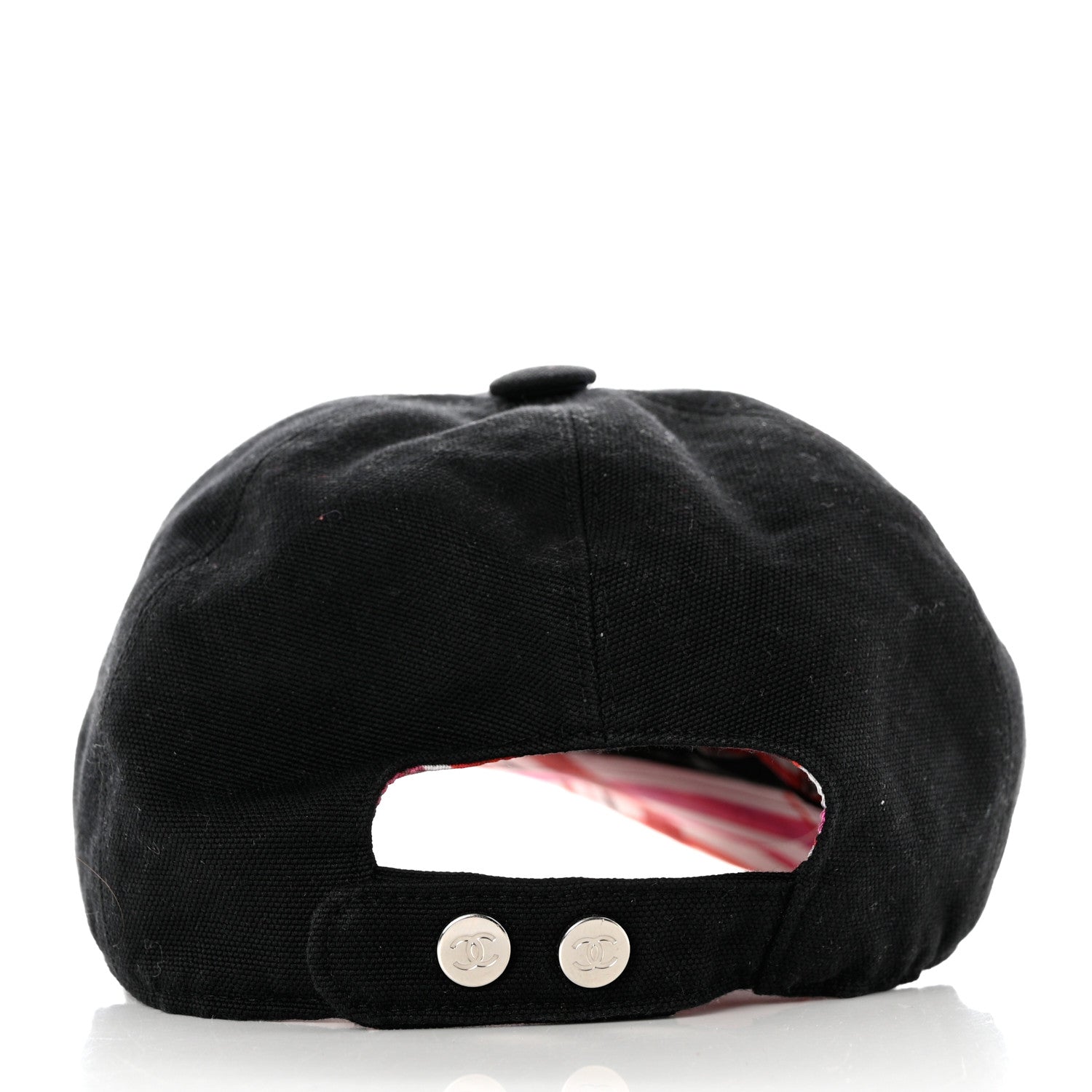 Chanel Cotton Beaded CC Cap Hat Black 6 of 8