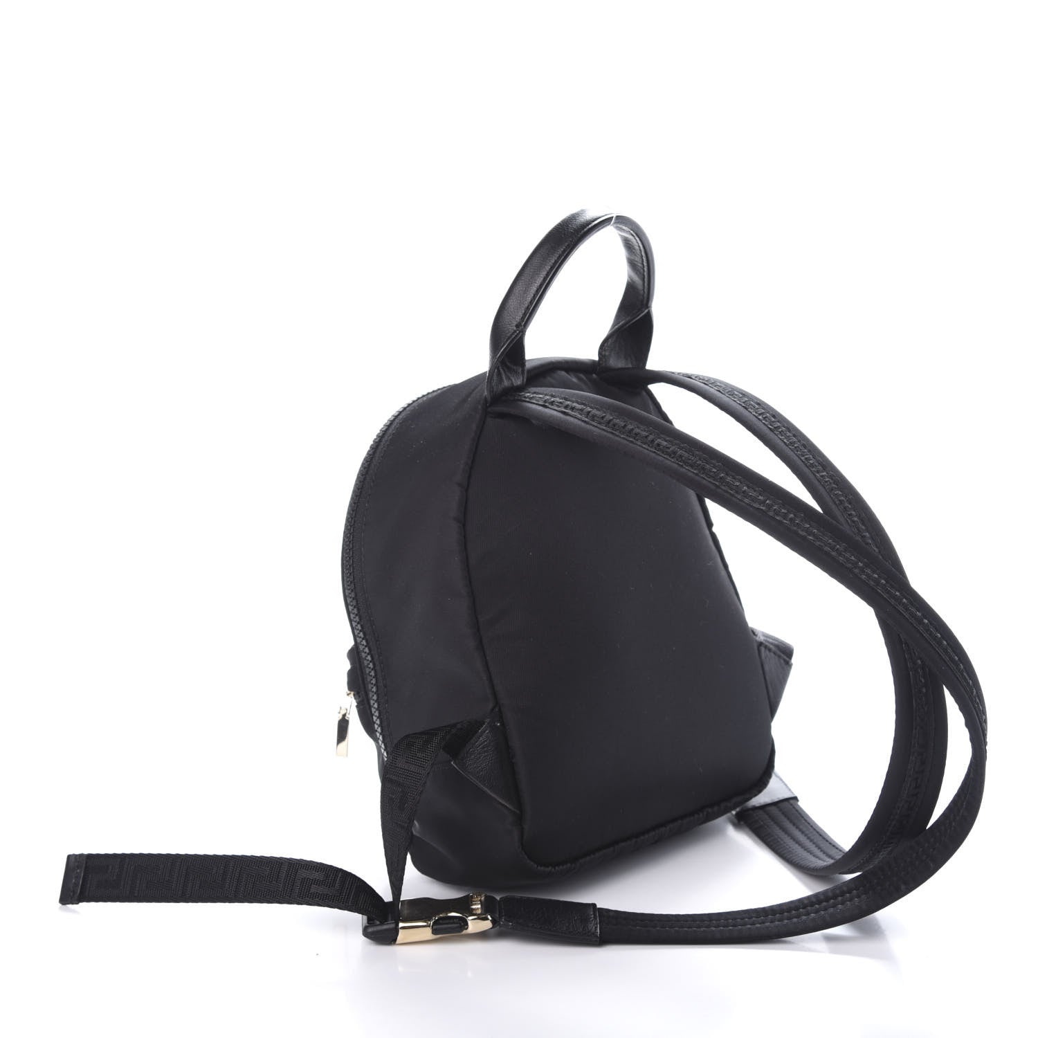 Versace Nylon Mini Palazzo Backpack Black 2 of 8