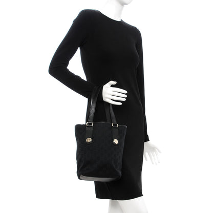 Gucci Monogram Small Charmy Tote Black 2 of 7