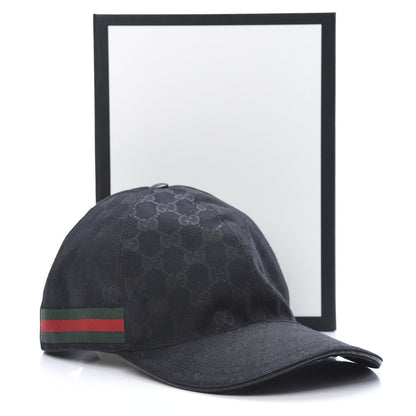 Gucci Monogram Web Baseball Hat M Black 8 of 8