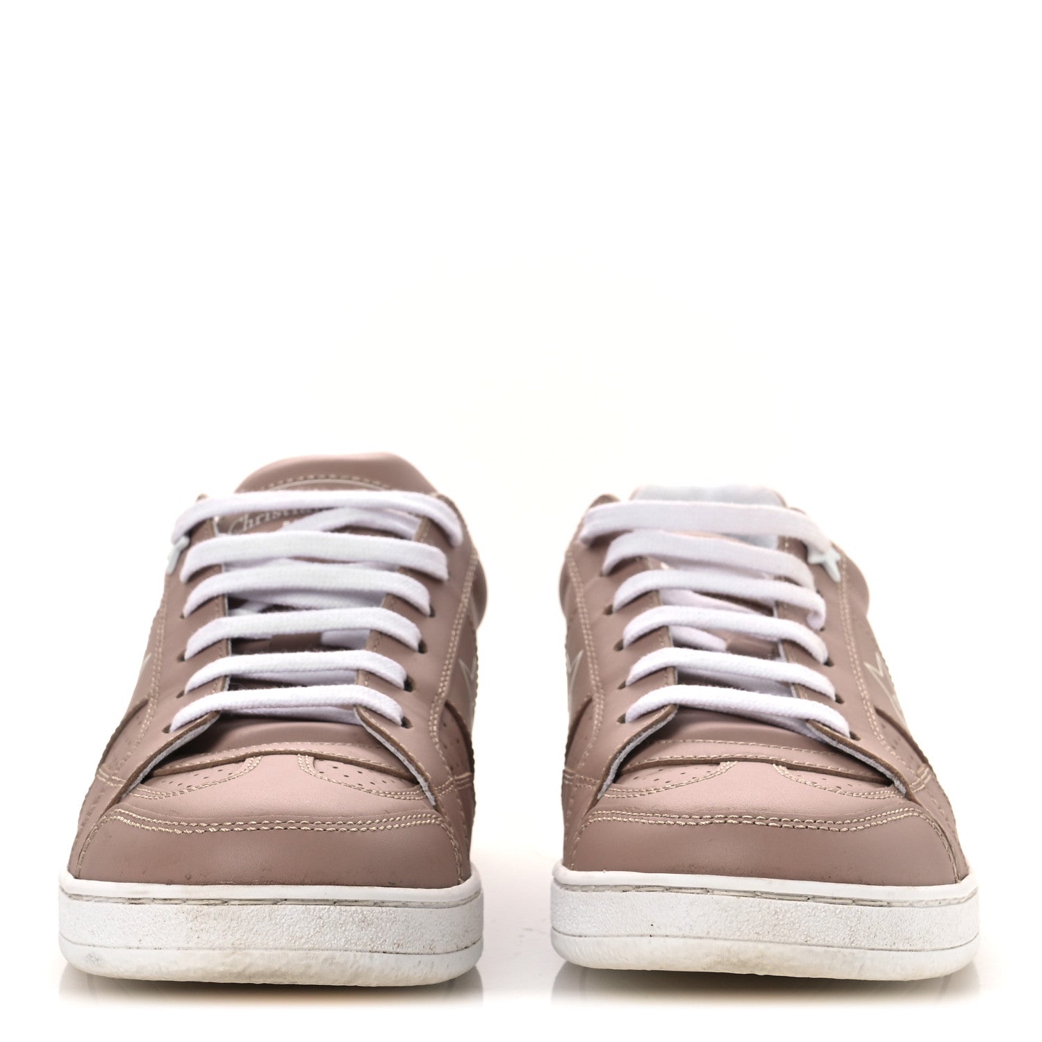 Christian Dior Calfskin Dior Star Ors Low Top Sneakers 35 Nude 3 of 11