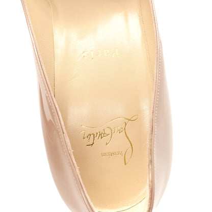 Christian Louboutin Patent Pigalle Follies 100 Pumps 40 Nude 8 of 9