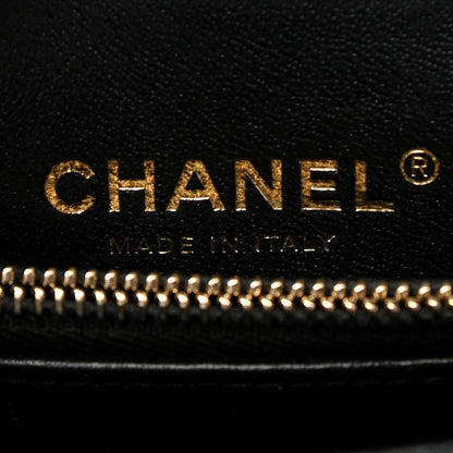 Chanel Caviar Chevron Quilted Small Coco Handle Flap Black 6 of 10