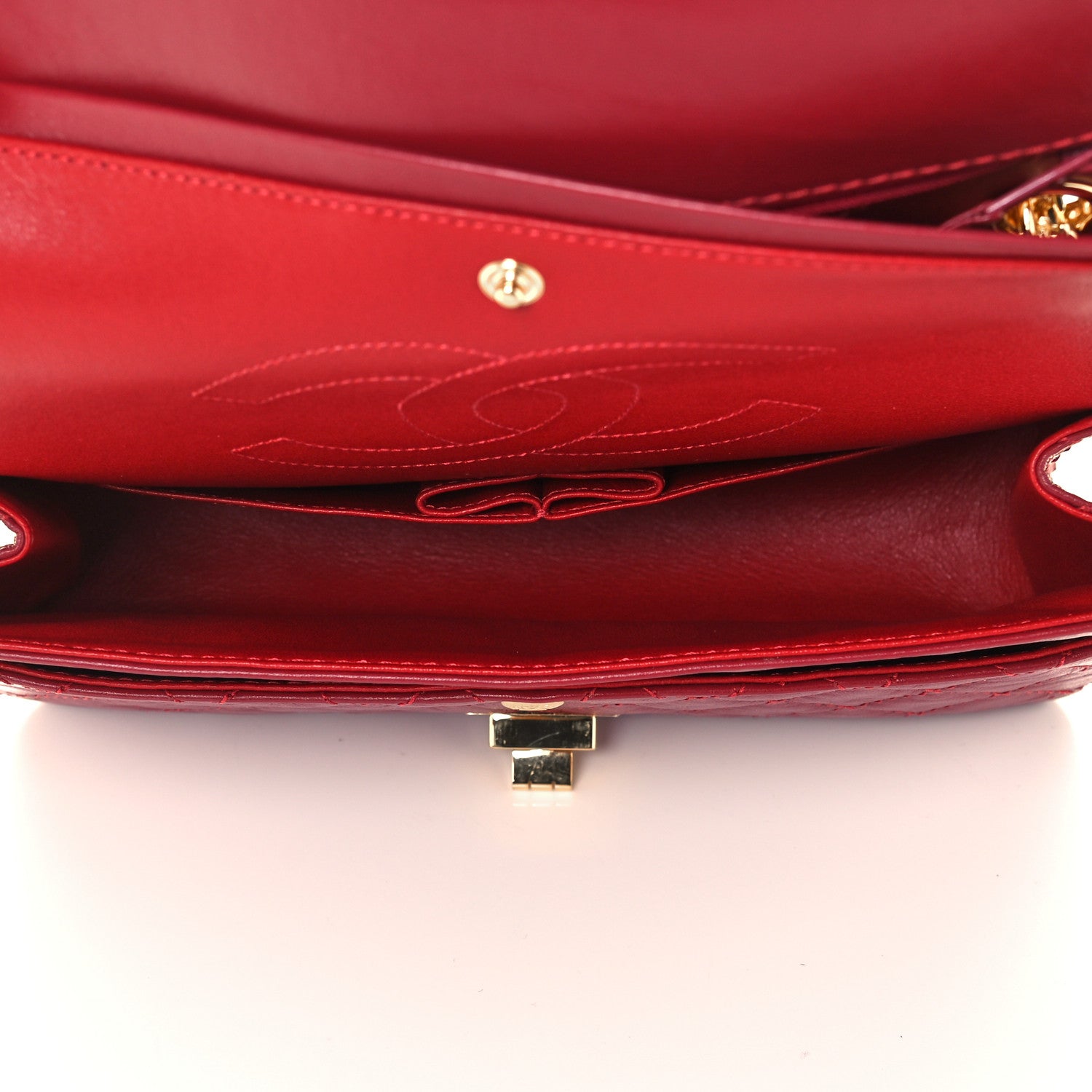 Chanel Aged Calfskin Quilted 2.55 Reissue 225 Flap Red 4 of 10
