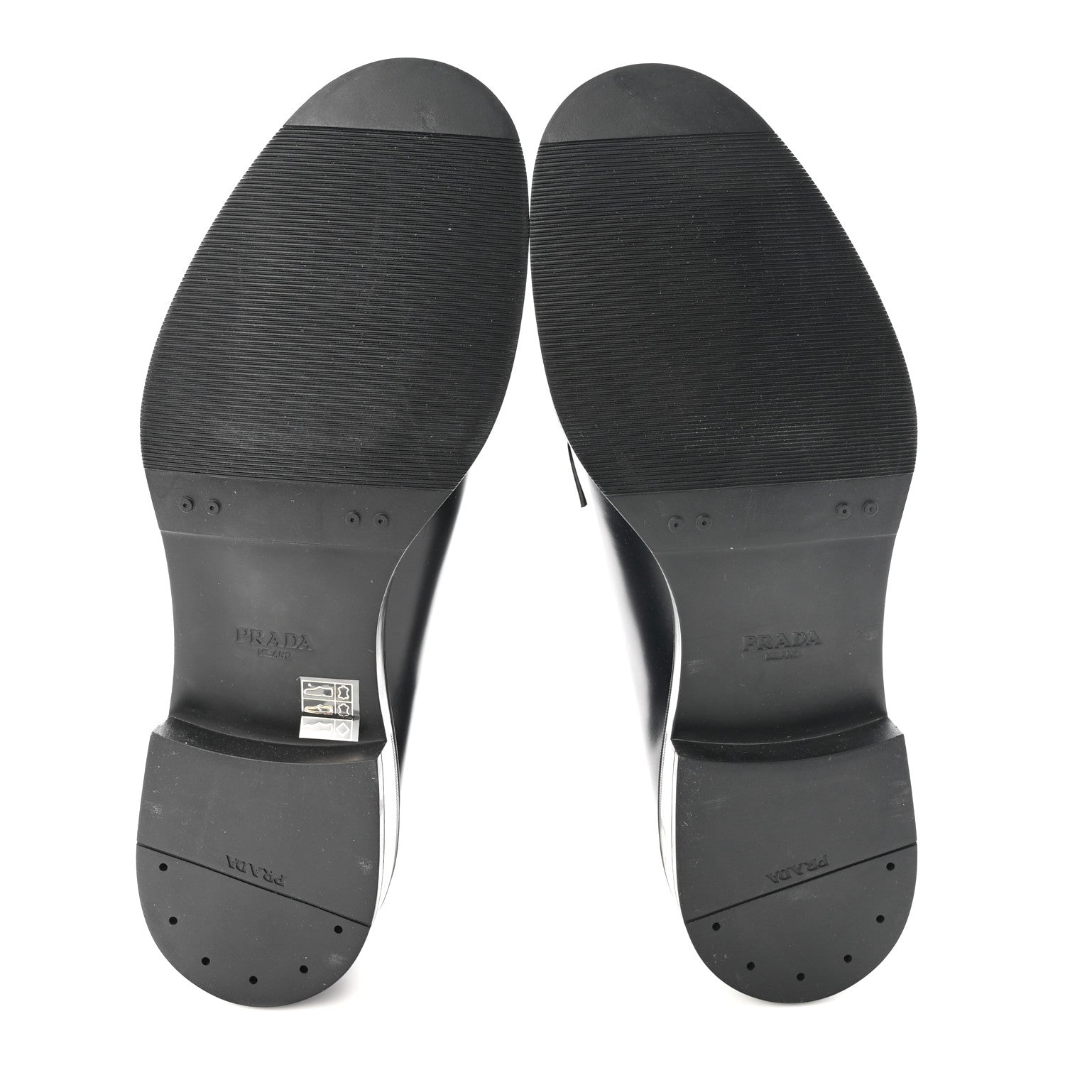 Prada Spazzolato Mens Derby Loafers 9 Black 6 of 9