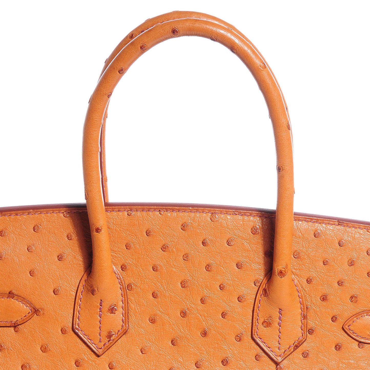 Ostrich Birkin 30 Cognac