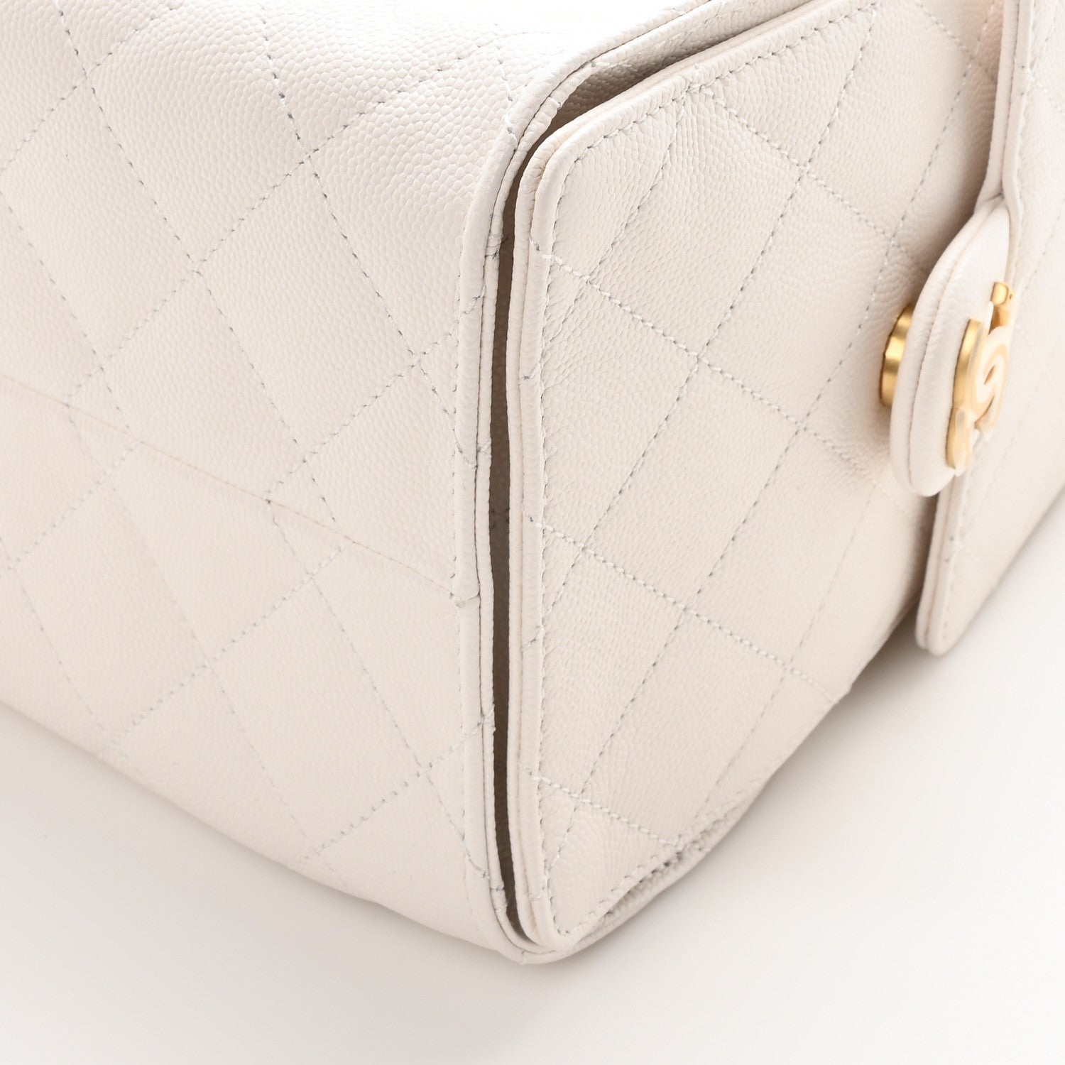 Chanel Caviar Quilted Small Chanel 25 Handbag White 10 of 11