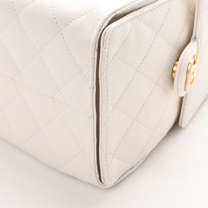 Chanel Caviar Quilted Small Chanel 25 Handbag White 10 of 11