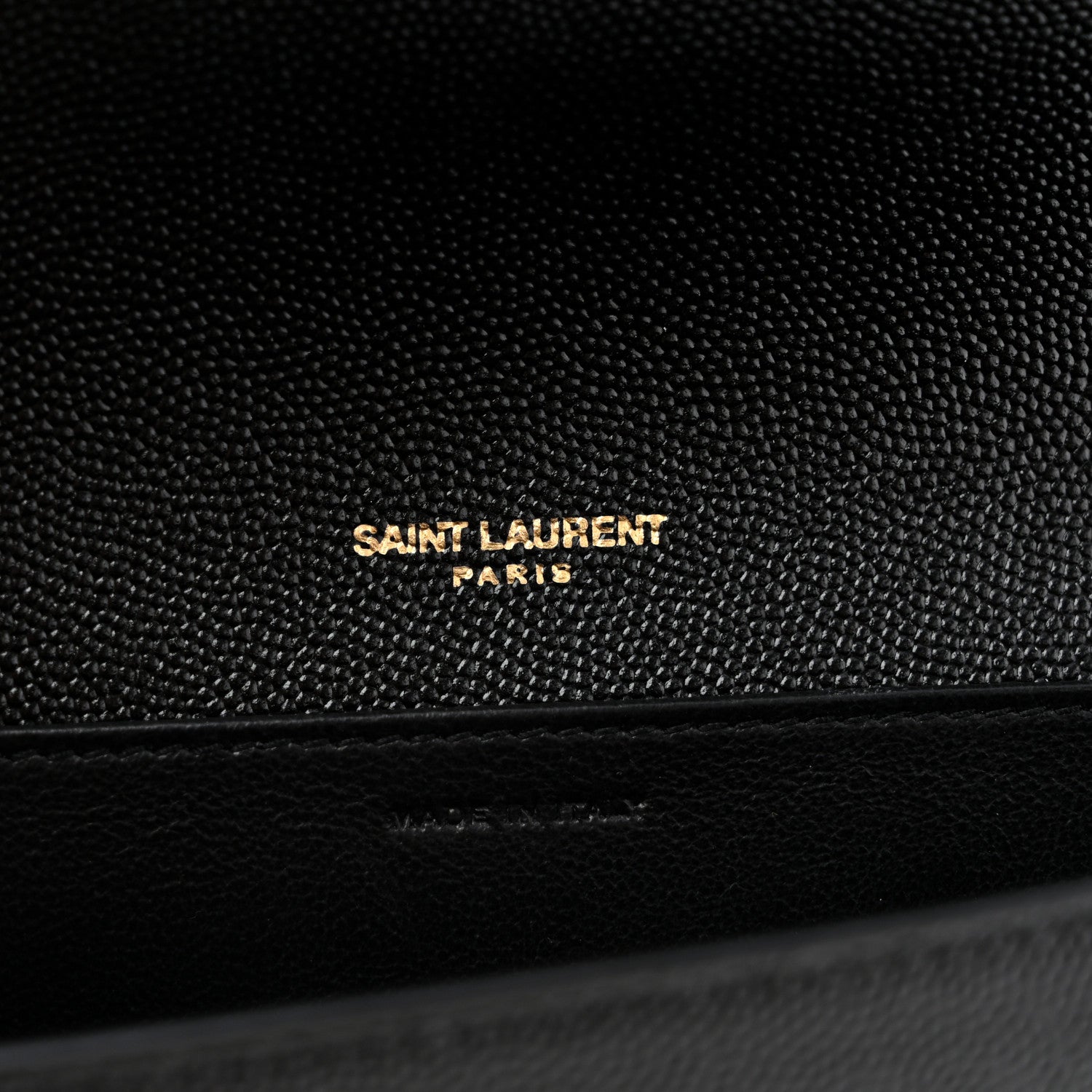 Saint Laurent Grain de Poudre Uptown Chain Wallet Black 6 of 11