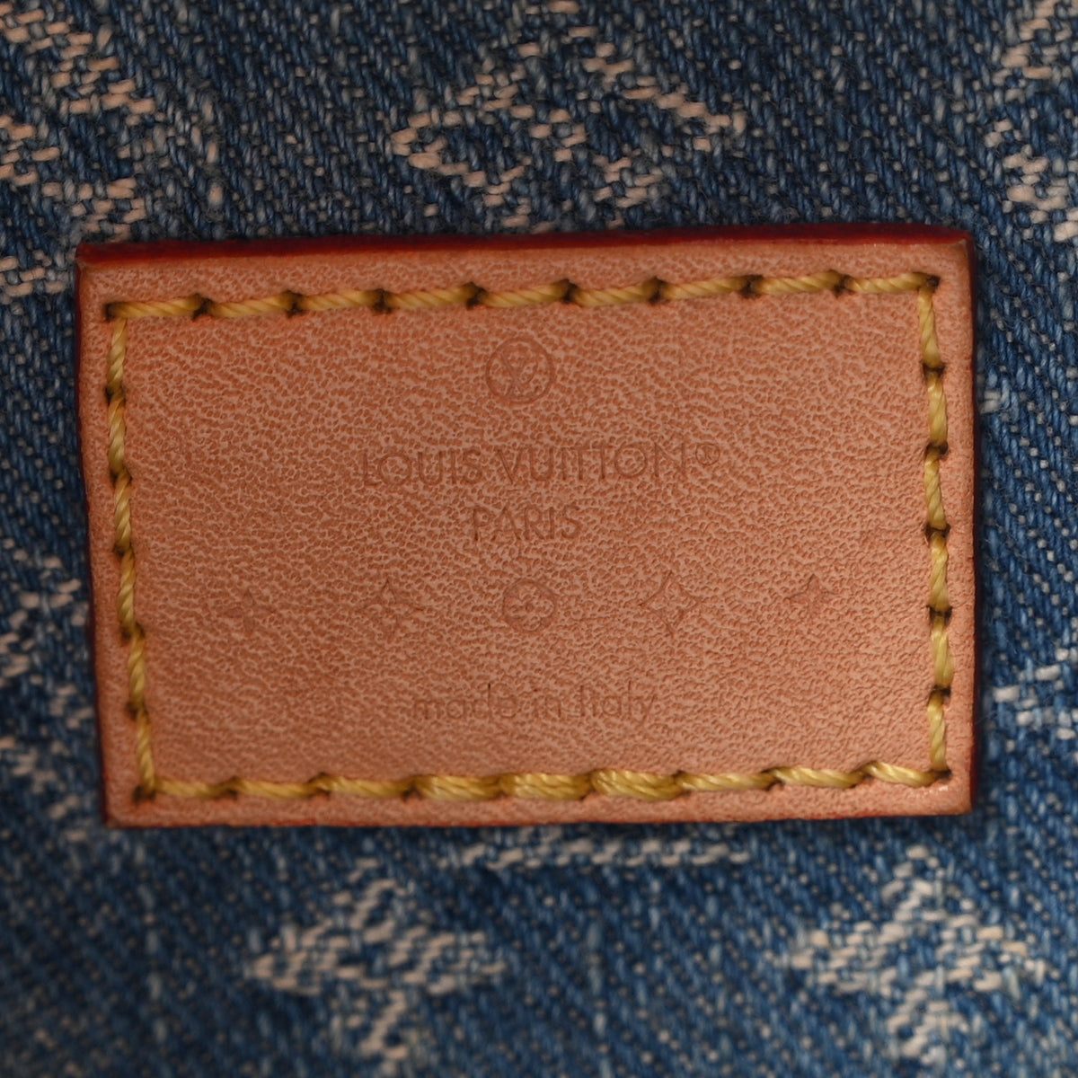 Monogram Denim CarryAll MM Blue