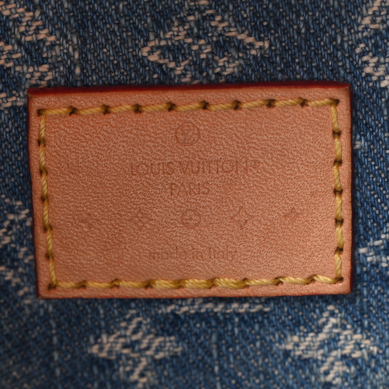 Louis Vuitton Monogram Denim CarryAll MM Blue 7 of 10
