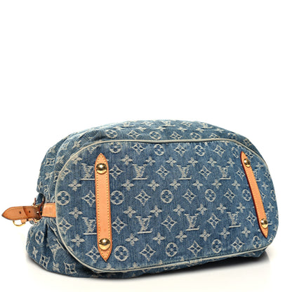 Louis Vuitton Denim Mahina XL Blue 4 of 13