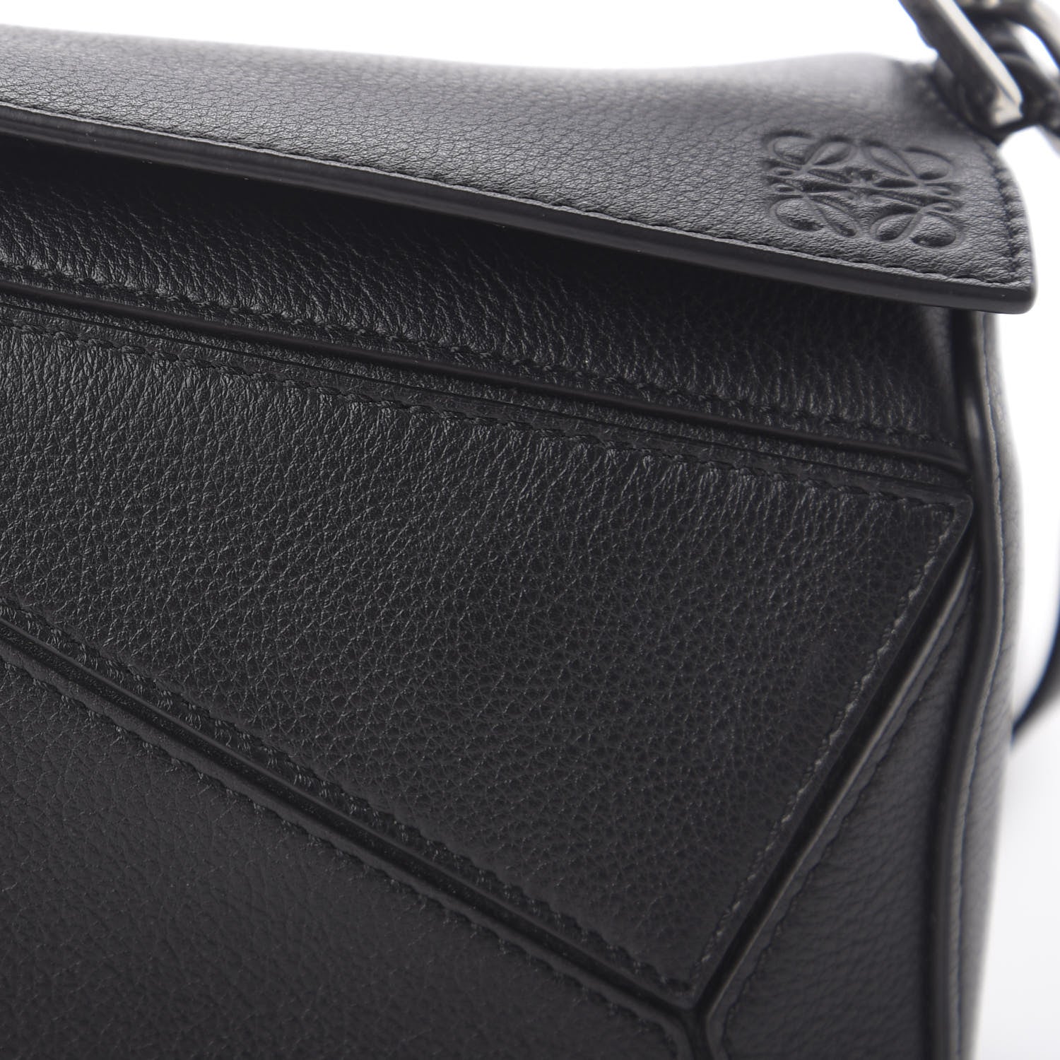 Loewe Calfskin Mini Puzzle Bag Black 10 of 10
