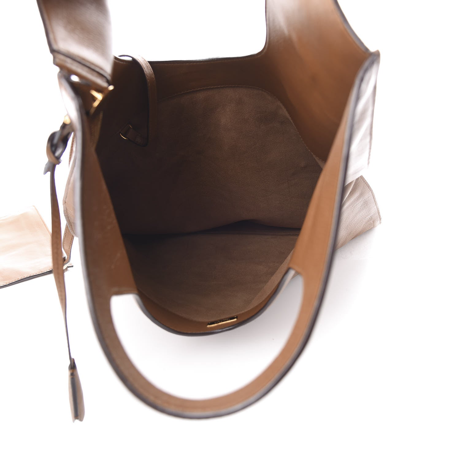Tom Ford Ramskin Large Alix Padlock Zip Shoulder Bag Brown 7 of 15
