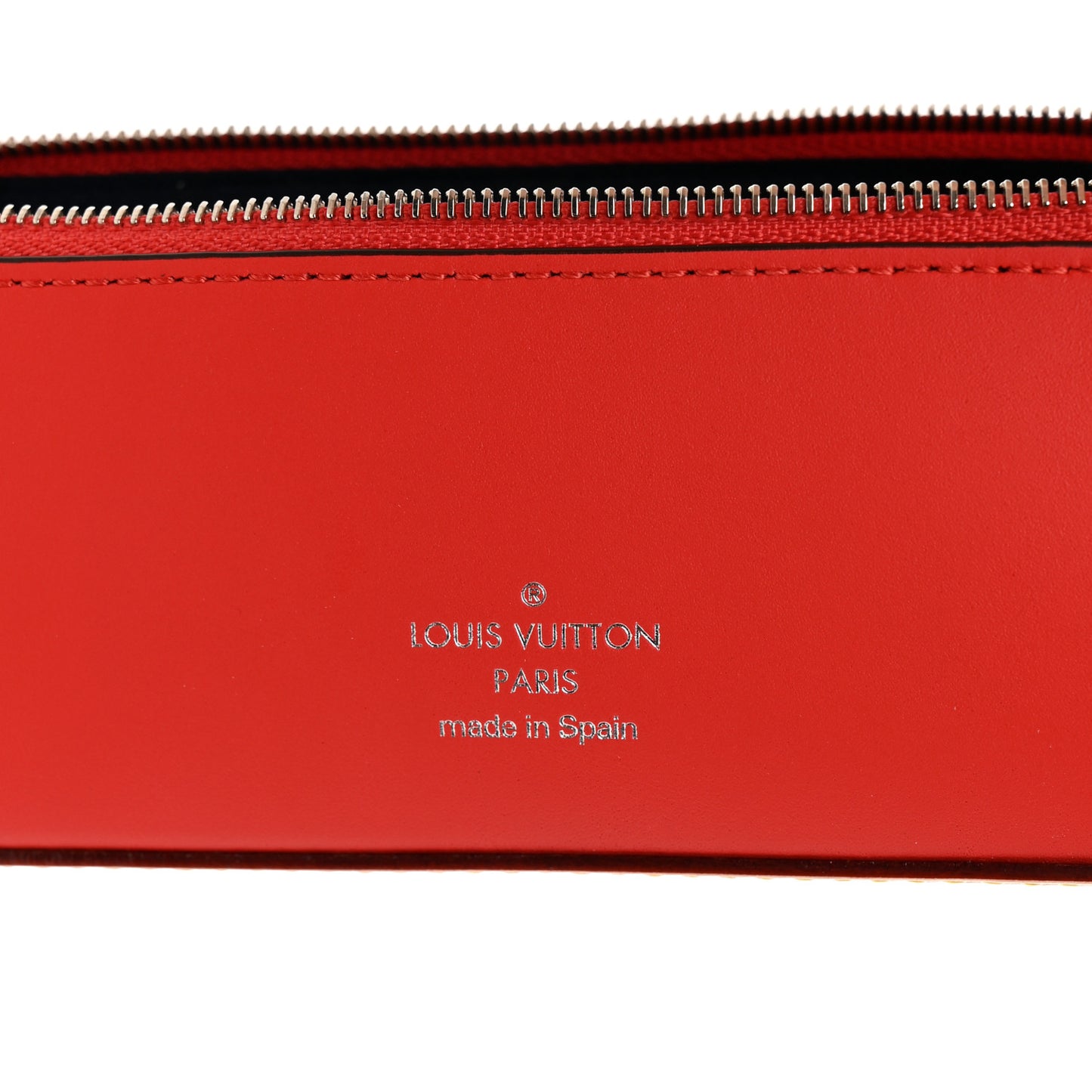 Monogram Elizabeth Pencil Pouch Rouge