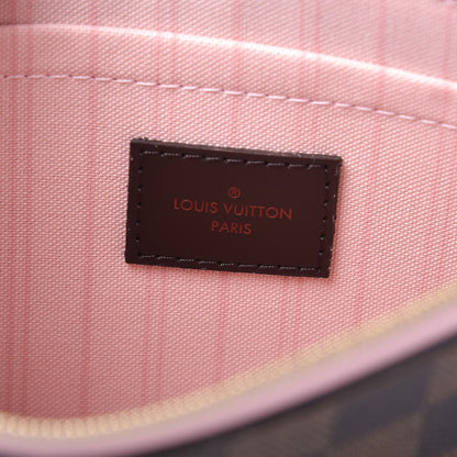 Louis Vuitton Damier Ebene Neverfull MM GM Pochette Rose Ballerine 6 of 7