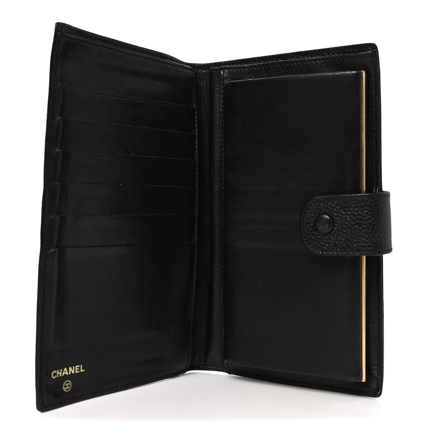 Caviar Timeless CC French Wallet Black