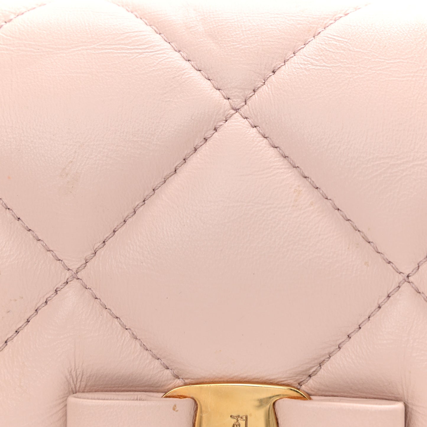 Nappa Quilted Ginny Medium Crossbody Pink