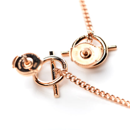 Hermes 18K Rose Gold Echappee Earrings 4 of 6