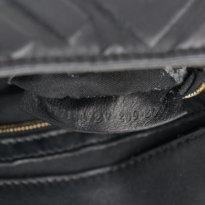 Fendi Nappa FF 1974 Embossed Large Baguette Black 12 of 33
