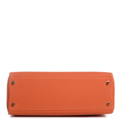 Hermes Togo Kelly Retourne 32 Orange 6 of 22
