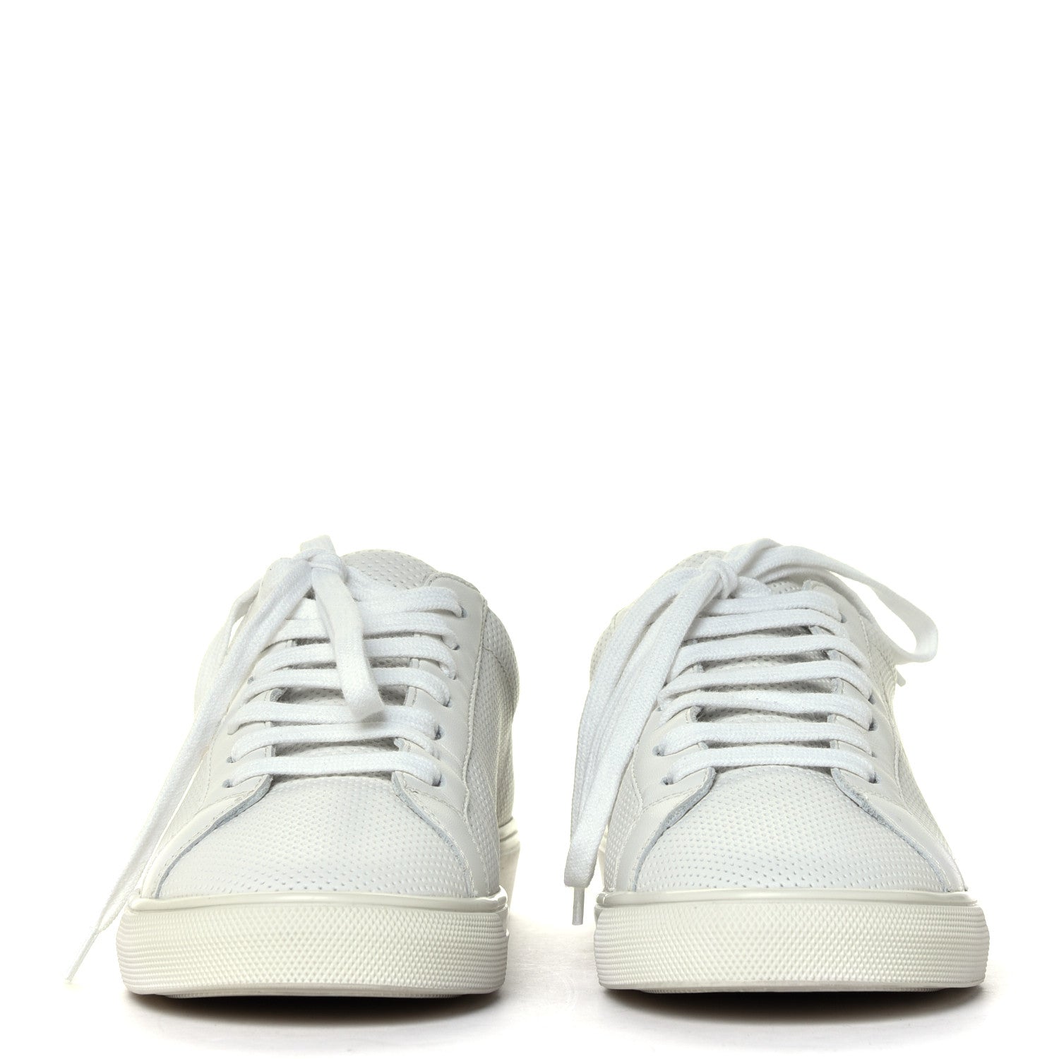 Saint Laurent Perforated Calfskin Glitter Andy Low Top Sneakers 36 2 of 7