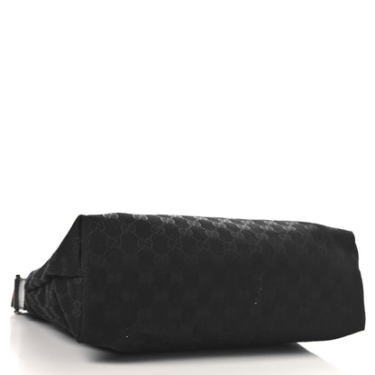 Gucci Monogram Web Medium Flat Messenger Bag Black 4 of 10