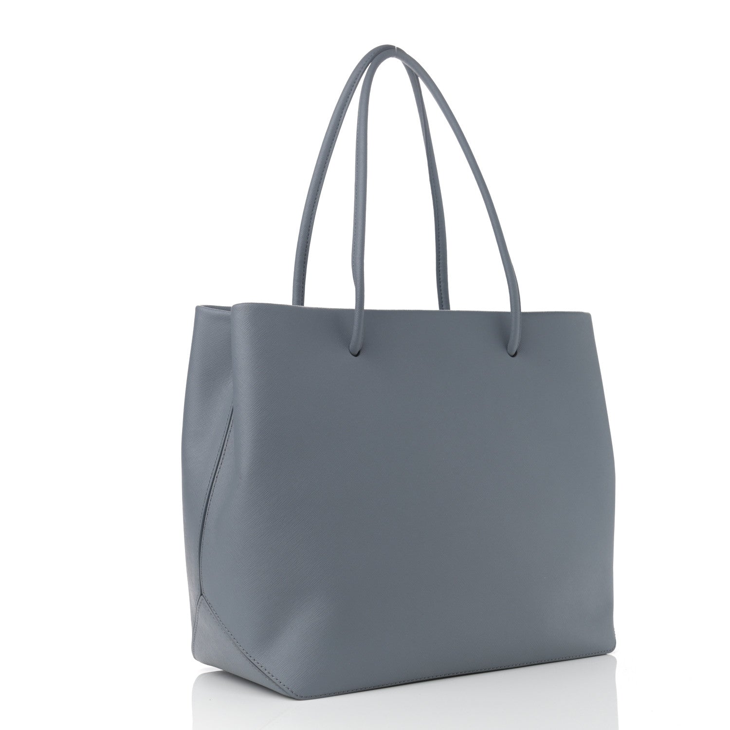 Marc Jacobs Calfskin Embossed Logo East West Shopper Tote Blue 3 of 11
