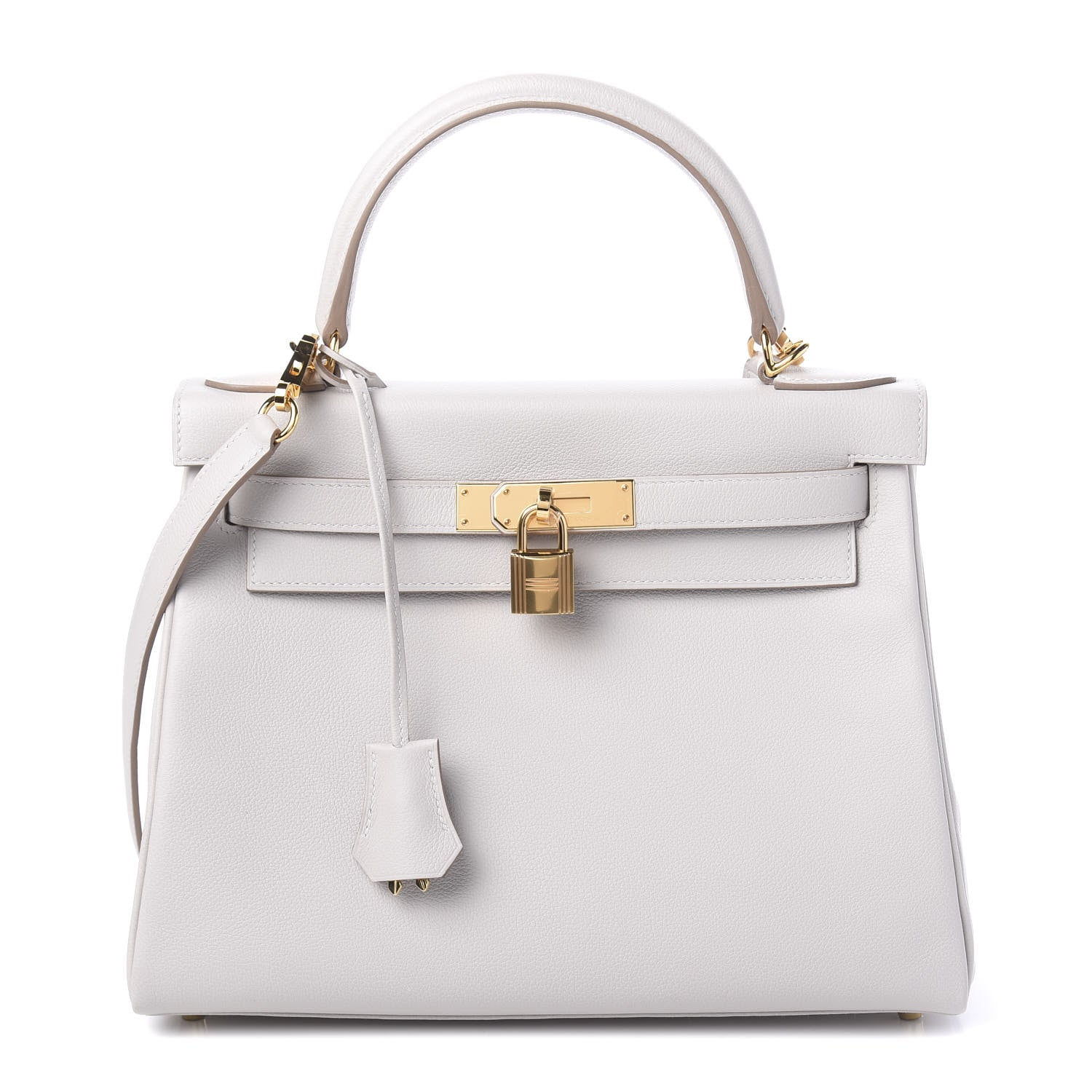 Hermes Evercolor Kelly Retourne 28 Gris Perle 1 of 12