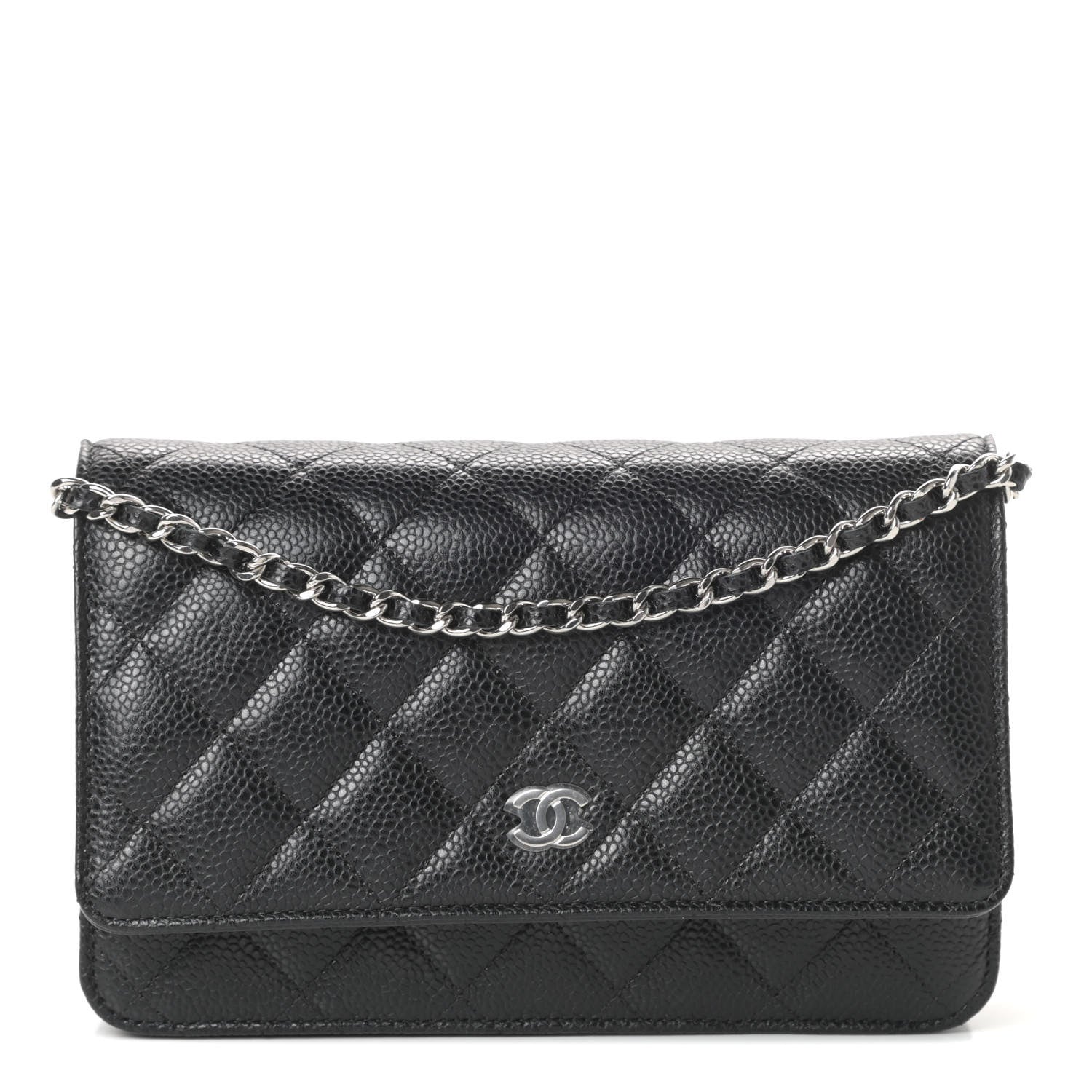 Chanel Caviar Quilted Wallet On Chain WOC Black 1 of 10