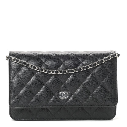 Chanel Caviar Quilted Wallet On Chain WOC Black 1 of 10