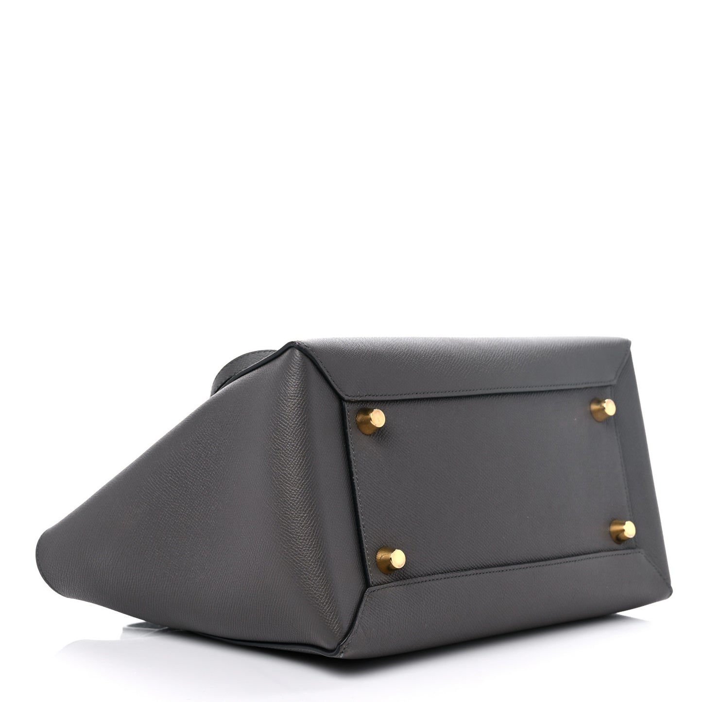 Grained Calfskin Mini Belt Bag Grey