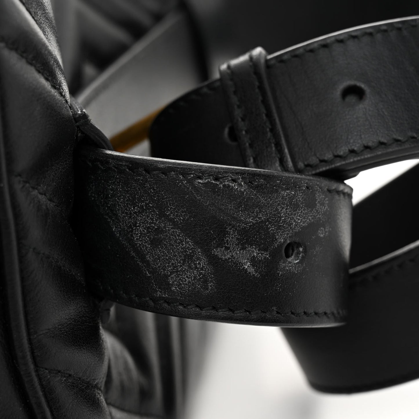 Calfskin Matelasse Mens GG Marmont Belt Bag 90 36 Black