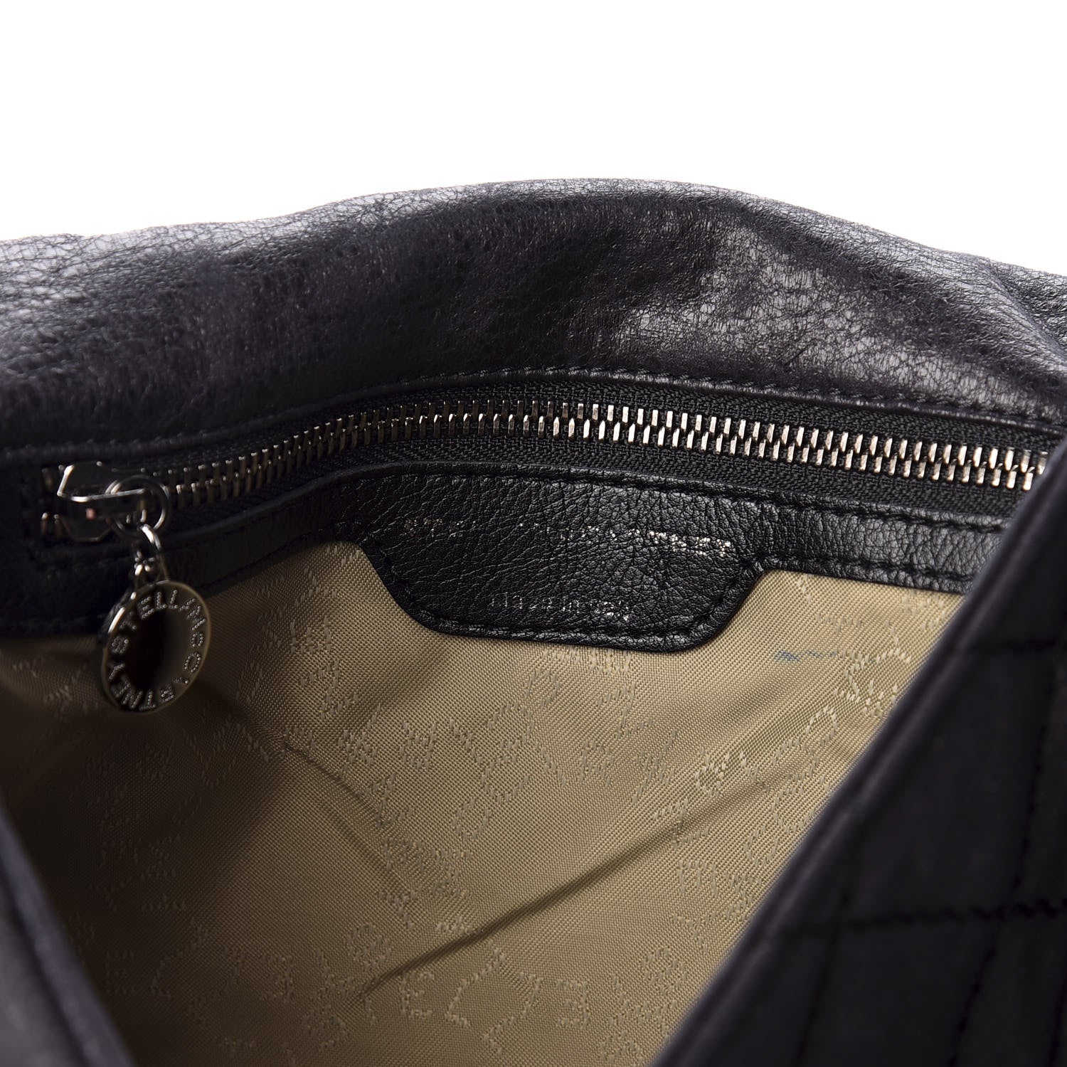 Stella McCartney Shaggy Deer Quilted Falabella Shoulder Bag Black 6 of 8