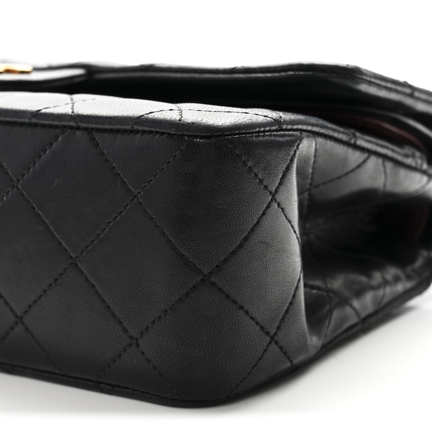 Chanel Lambskin Quilted Small Double Flap Black 10 of 12